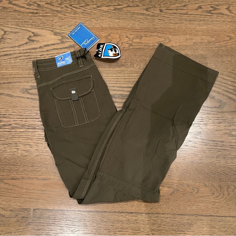 Kuhl women’s mountain couture olive roll up cargo pants